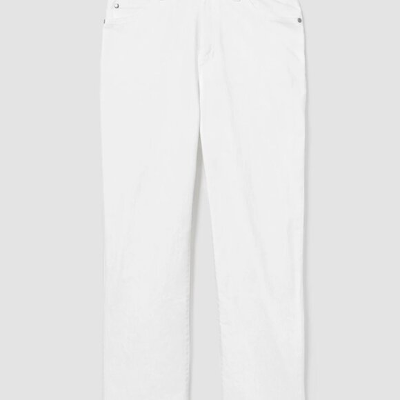Eileen Fisher White High Waist Straight Ankle Jeans Size 22 NWT $178 - Picture 6 of 6